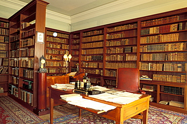 Russia, St-Petersburg, Writer Pushkin Apartment Now A Museum, His Library