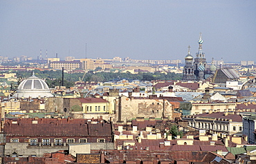 Russia, St-Petersburg, Overview On The City From To P Of Saint Isaac Cathedral