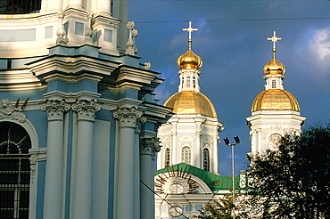 Russia, St-Petersburg, St Nicholas Of The Seamen Church Belfries