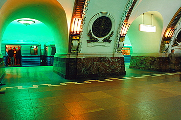 Russia, St-Petersburg, The Underground Subway, The Pushkin Station