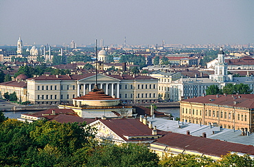 Russia, St-Petersburg, Overview On The City From To P Of Saint Isaac Cathedral