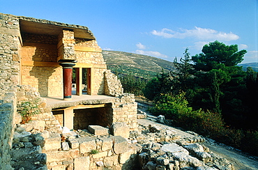 Greece, Crete, Knossos Palace Ruins