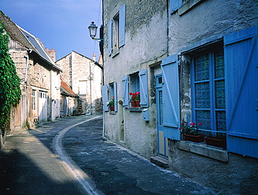 France, To Uraine Val-De-Loire, In Dre-Et-Loire, Azay-Le-Rideau, Small Street