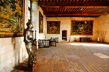 France, To Uraine Val-De-Loire, In Dre-Et-Loire, Loches, The Medieval Castle, A Renaissance Room Now A Museum Open To Public