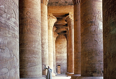 The temple at Edfu, Egypt, North Africa, Africa