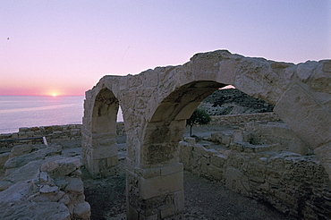 Greek ruins, Kourion (Kurion) (Curium), Cyprus, Mediterranean, Europe