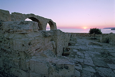 Greek ruins, Kourion (Kurion) (Curium), Cyprus, Mediterranean, Europe