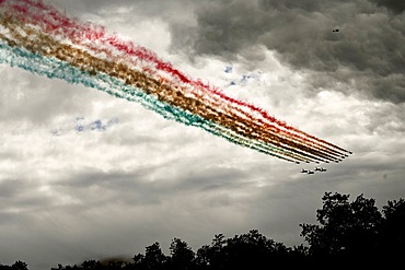 Smoke trail from Red Arrows