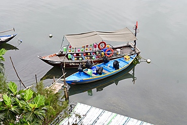 Fishing boats on Thu Ban river, Hoi An