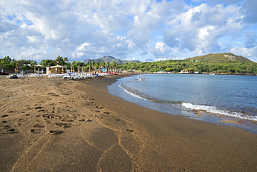 Black Sand beach, Vulcano Island, Aeolian Islands, UNESCO World Heritage Site, north of Sicily, Italy, Mediterranean, Europe