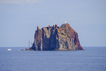 Cliff island Strombolicchio, Stromboli, Aeolian Islands, UNESCO World Heritage Site, Sicily, Italy, Mediterranean, Europe