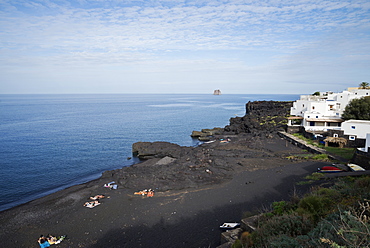 Beach, Stromboli, Aeolian Islands, UNESCO World Heritage Site, Sicily, Italy, Mediterranean, Europe