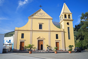 San Vincenzo Ferreri church, Stromboli, Aeolian Islands, UNESCO World Heritage Site, Sicily, Italy, Mediterranean, Europe