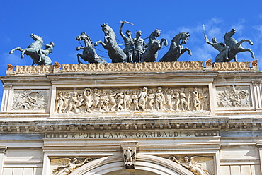 Politeama Theater, Palermo, Sicily, Italy, Europe