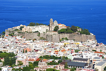 Lipari Town, Lipari Island, Aeolian Islands, UNESCO World Heritage Site, Sicily, Italy, Mediterranean, Europe