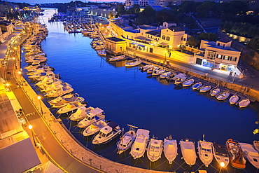 Historic old harbor, Ciutadella, Menorca, Balearic Islands, Spain, Mediterranean, Europe