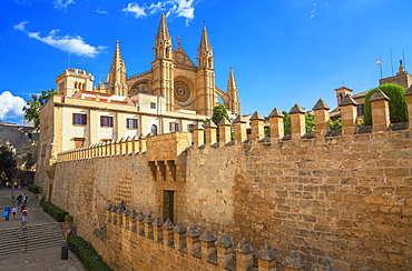 La Seu Cathedral, Palma de Mallorca, Mallorca (Majorca), Balearic Islands, Spain, Europe