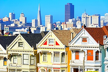 The Painted Ladies, Alamo Square, San Francisco, California, United States of America, North America