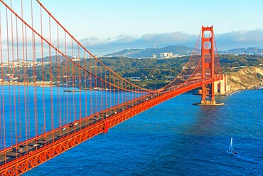 View of Golden Gate Bridge, San Francisco, California, United States of America, North America