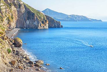 Valle Muria beach, Lipari, Aeolian Islands, UNESCO World Heritage Site, Sicily, Italy, Mediterranean, Europe