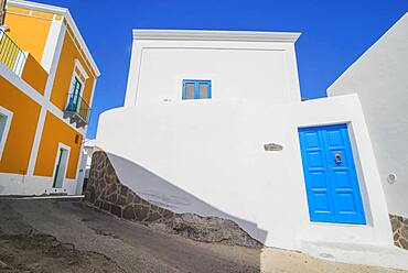 Traditional houses, Panarea, Aeolian Islands, UNESCO World Heritage Site, Sicily, Italy, Mediterranean, Europe