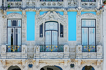 Art Nouveau building facade, Aveiro, Portugal