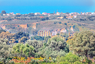 Temple of Heracles, Valley of Temples, Agrigento, Sicily, Italy