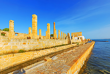 Remains of the Tuna fishery plant, Vendicari, Noto Valley, Sicily, Italy