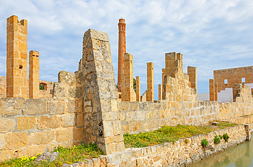 Remains of the Tuna fishery plant, Vendicari, Noto Valley, Sicily, Italy