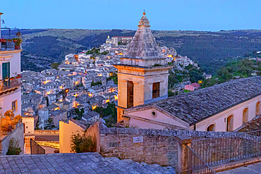 Ragusa Ibla view from Santa Maria delle scale church, Ragusa Ibla, Ragusa province, Sicily, Italy