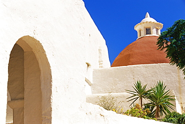 Santa Eulalia Christian church, Santa Eulalia, Ibiza, Balearic Islands, Spain, Europe