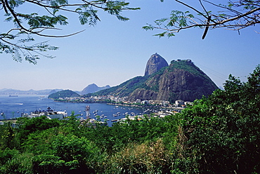 View of Pao de Acucar (Sugar Loaf), Rio de Janeiro, Brazil, South America