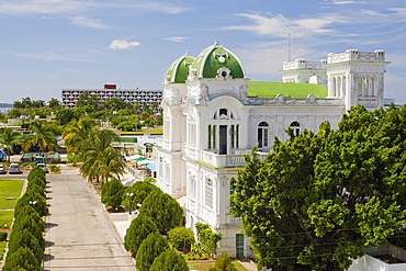 Yacht Club along the Paseo El Prado Malecon, Cienfuegos City, Cuba, West Indies, Caribbean, Central America