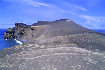 Volcanic landscape, Pointe de Capelinhos (Capelinhos Point), Faial island, Azores, Portugal, Europe, Atlantic Ocean