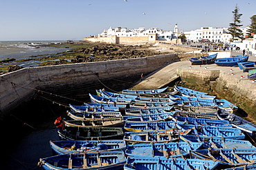 The old fishing port, Essaouira, the historic city of Mogador, Morocco, North Africa, Africa