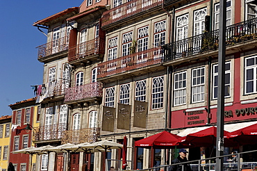 Riverside quarter of Ribeira, Oporto, Portugal, Europe