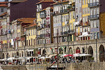 Riverside quarter of Ribeira, Oporto, Portugal, Europe