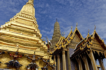 The Temple of the Emerald Buddha, Grand Palace, Bangkok, Thailand, Southeast Asia, Asia