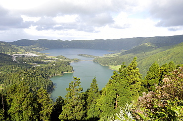 Sete Citades Lake, Sao Miguel, Azores, Portugal, Europe