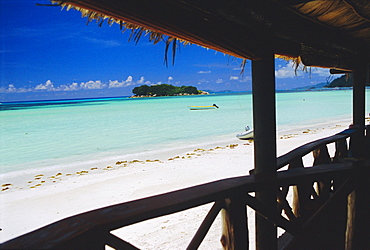 Beach on Anse Volbert, Praslin, Seychelles, Indian Ocean 