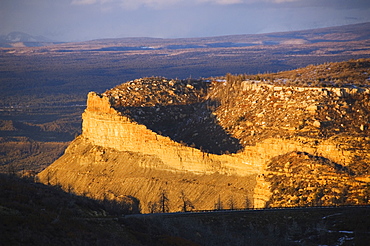 Montezuma Valley Outlook, the park contains some of the most elaborte Pueblo dwellings found today, Mesa Verde National Park, UNESCO World Heritage Site, Colorado, United States of America, North America