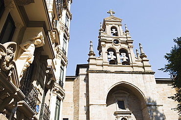 San Vicente church, Bilbao, Basque country, Spain, Europe