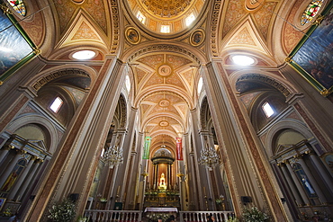 Interior, Cathedral, Morelia, UNESCO World Heritage Site, Michoacan state, Mexico, North America