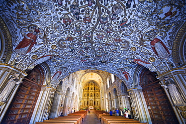 Interior of Santo Domingo church, Oaxaca, Oaxaca state, Mexico, North America