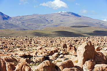 Rock formations in the Altiplano desert, Bolivia, South America