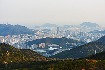 City skyline, Busan, South Korea, Asia