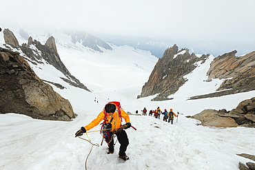 Glacier du Tour on Aiguille du Tour, Chamonix Valley, Rhone Alps, Haute Savoie, France, Europe