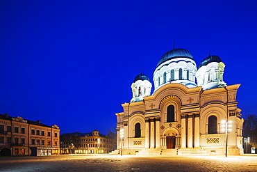 St. Michael the Archangel's Roman Catholic church, Neo-Byzantine style, Kaunas, Lithuania, Europe