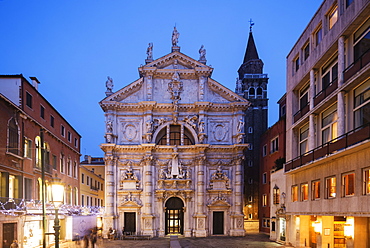 San Moise Church, Venice, UNESCO World Heritage Site, Veneto, Italy, Europe