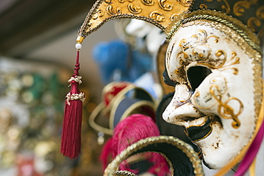 Venetian carnival masks, Venice, Veneto, Italy, Europe